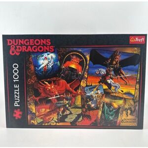 Trefl Dungeons & Dragons 1000 Piece Jigsaw Puzzle Fantasy Art Dragon Wizard 2023